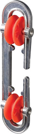 Household Essentials Metal Clothesline Spreader, Prevents Tangling and Twisting Clotheslines, Rust-Resistant, Silver and Red...