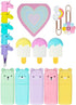 Tulip Sweet Life Stationary Kit, Fun Unicorn Stackable Crayons, Bear highlighters, Ice Cream Erasers, Heart Notepad, Rainbow Paper Clips, School S...