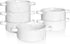 Bosmarlin Ceramic Marbling Souffle Dishes, 10 Oz, Dould Handle Ramekin for Baking, Set of 6 (Marbling Grey, 10 Oz)...