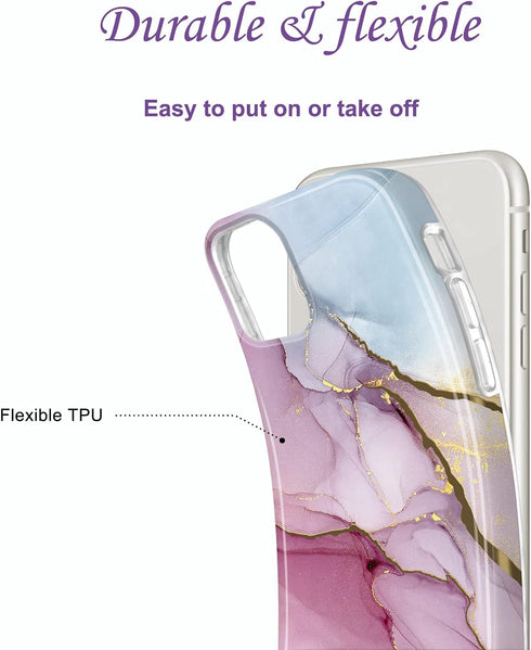 JIAXIUFEN Compatible with iPhone 11 Pro Case Gold Electroplated Glitter Marble Slim Shockproof Flexible TPU Soft Cover Phone Case for iPhone 11 Pr...