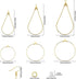 670Pcs Earring Making Kit with 120 Earring Beading Hoops Earring Finding Beading Hoop Earrings Bulk,150 Hooks,200 Jump Rings,200 Earring Backs for...