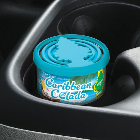 LITTLE TREES Car Air Freshener. Fiber Can Provides a Long-Lasting Scent for Auto or Home. Recycled Fiber. Caribbean Colada, 4 Air Fresheners...