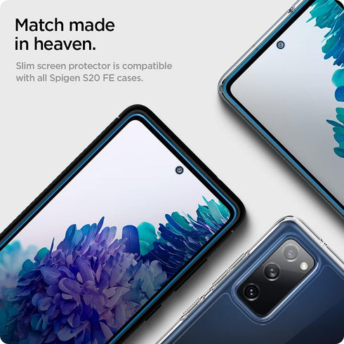 Spigen Tempered Glass Screen Protector designed for Galaxy S20 FE 5G (2020) - 1 Pack......