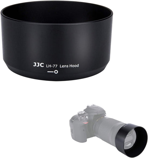 JJC HB-77 Reversible Dedicated Lens Hood Shade for Nikon AF-P DX Nikkor 70-300mm f/4.5-6.3G ED VR,Nikon AF-P DX Nikkor 70-300mm f/4.5-6.3G ED Lens...