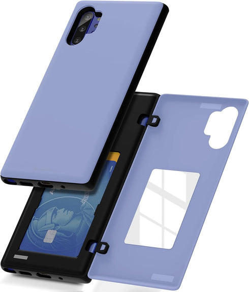 GOOSPERY Galaxy Note 10 Plus Wallet Case with Card Holder, Protective Dual Layer Bumper Phone Case (Lilac Purple)...