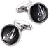 Mens Letter Initial Cufflinks Alphabet Rhodium Plated Cuff Links Wedding Business A-Z...