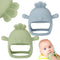 Socub 2 Pack Silicone Baby Teether Toys for Infants 3+ Months, BPA Free Anti-Drop Silicone Mitten Teething Toy for Soothing Sore Gums, Baby Chew T...