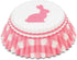 Fox Run Gingham Bunny Paper Muffin and Cupcake Liners, Set of 50 Standard Size Wrappers...