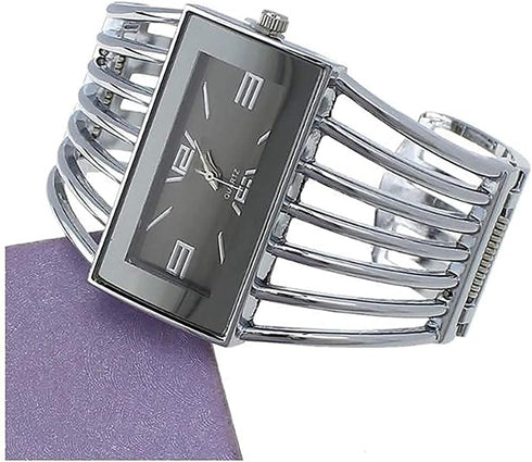 Luxury Womens Watches Analog Quartz Wrist Watch Rectangular Cuff Bracelet Watch Business Casual Fashion Wrist Watches for Ladies...