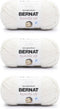 Bernat Bundle Up Marshmallow Yarn - 3 Pack of 141g/5oz - Polyester - 4 Medium (Worsted) - 267 Yards - Knitting, Crocheting & Crafts......