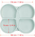 Butterfly Silicone Toddler Plates with Suction, Divided Design Suction Plates for Toddlers Babies, Food Grade Soft Safe BPA-Free Silicone, Dishwas...