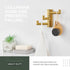 Angle Simple 3 Arms Towel Hook Brushed Gold, 304 Stainless Steel Swivel Triple Towel Holder, Folding Bathroom Hook, Wall Mount...