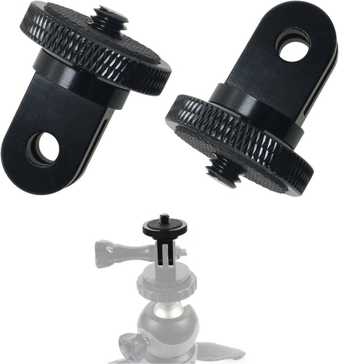 2pcs Camera Tripod Adapter, 1/4" - 20 Conversion Adapter for GoPro Action Camera to 1/4" Screw Adapter Mount Accessories...