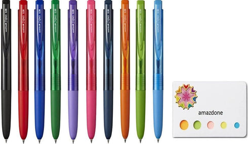 uni Signo RT1 Gel Ballpoint Pen 0.38mm(UMN155N38)?10 colors Sticky Notes Value Set...