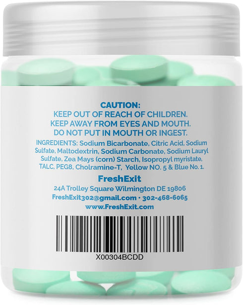 FreshExit Toilet Tablets – Replaces Toilet Sprays -Just Drop One In and Go - Leaves a Clean Bowl and Fresh Citrus Scent – a Better Alternative to ...