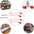 2sets 3/8" Hydraulic Coupler Dust Cap, Male Female Quick Coupler Cover, Hydraulic Quick Disconnects Port Plug Fittings with Retention Ring Keeps C...