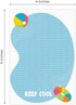 Summer Vibes Sticky Note Set / 4" x 6" Repositionable Sticky Note Pads/Five Modern Beach Theme Designs/Made in The USA...