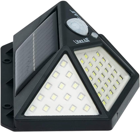 LitezAll Solar Security Light | 300 Max Lumens | Motion Activated Up to 16' | 3 Modes | Water Resistant IP55 Rated | Installation Hardware Include...