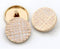 5 Pcs/Lot Gold Metal Button Cloth Buttons Round Scrapbook Decoration(Gold-Pink,18mm)...