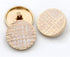 5 Pcs/Lot Gold Metal Button Cloth Buttons Round Scrapbook Decoration(Gold-Pink,18mm)...