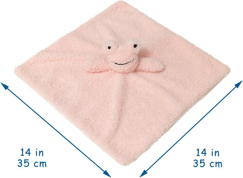 Baby Pink Frog Soft Stuffed Animal Security Blanket, Plush Frog Character Lovey Blanket, Baby Shower/Nursery Gift, Newborn Infant Toddler Snuggle ...