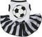 Petitebella Soccer White Shirt Black Striped Dress Puppy Dog Dress (Small)...