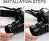 67mm Metal Standard Screw-in Standard Lens Hood Sunshade with Centre Pinch Lens Cap for Canon Nikon Sony Pentax Olympus Fuji Sumsung Leica Camera ...
