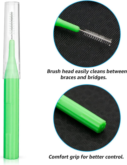 RAZOKO Interdental Brush, Toothpick Flossing Head,Easy Use Tooth Cleaning Tool (176 Count)(2mm/2.3mm/2.5mm/3mm)...