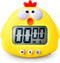 Kitchen Timer, Cute Cartoon Animal Countdown Timer, Digital Cooking Timer with Magnetic, LCD Large-Screen Visual Clock, Hangable Alarm Clock with ...