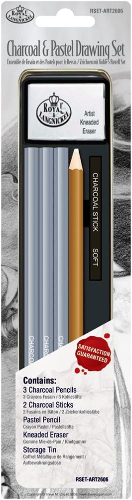 Royal & Langnickel Mini Tin Charcoal and Pastel Drawing Set...