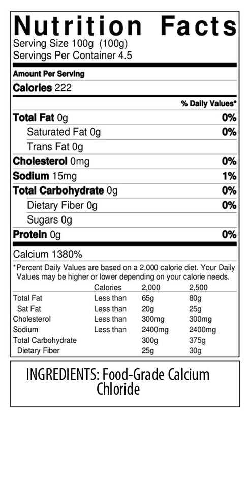 Calcium Chloride by Cape Crystal Brands | (K) Kosher Certified |2-oz / 8-oz / 14-oz (8-oz.)...