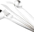 Silver Flatware, Royal 5 Piece Luxury Matte Finish 18/10 Stainless Steel Tableware Sets for 1 Including Forks Spoons Knives, Camping Silverware Tr...