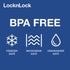 LOCK & LOCK Easy Essentials Food Storage lids/Airtight containers, BPA Free, 54 Ounce, Clear...