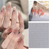 6 Sheets Star Nail Stickers 3D Star Nail Supplies Self Adhesive Black and White Star Nail Art Stickers Star Nail Design Laser Gold Flash Star Nail...
