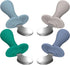 4 Pcs Baby Spoons Toddler Spoons for Self Feeding, Kids Spoons with Silicone Round Handle, Stainless Steel Toddler Utensils Children Safe Silverwa...