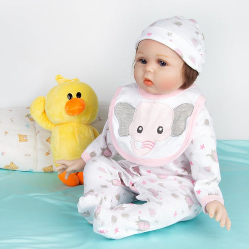 Reborn Baby Dolls Clothes 22 Inch Cute Elephant Girl Outfits for 20-22 Inch Newborn Doll Clothing Accessories…...