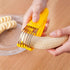 FireKylin Banana Slicer,ABS + Stainless Steel Fruit and Vegetable Salad Peeler Cutter Kitchen Tools For Banana, Strawberry,Grape?2 pcs?...
