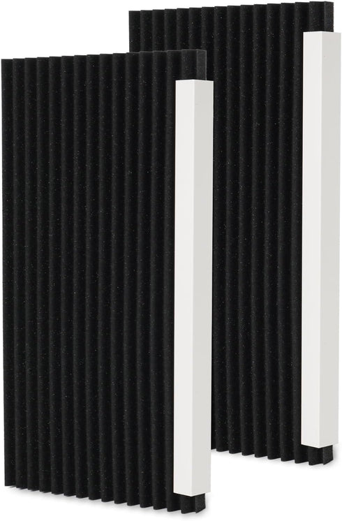 HOXHA Air Conditioner Foam Insulation Window Kit 2 Pack, AC Side Panels Kits, Air Conditioner Accessories Seal, 17 inch×9 inch ×7/8 inch (Black)...