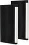 HOXHA Air Conditioner Foam Insulation Window Kit 2 Pack, AC Side Panels Kits, Air Conditioner Accessories Seal, 17 inch×9 inch ×7/8 inch (Black)...
