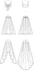 McCall's M8152F5 Misses' High-Waisted Pleated Skirt and Tie Crop Top Sewing Patterns Kit, Design Code M8152, Sizes 16-24...