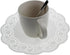 LJY 120 Pieces White Lace Round Paper Doilies Cake Packaging Pads Wedding Tableware Decoration (9.5 Inch)...