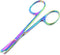 Multi Titanium Color Rainbow Stitch Scissors 3.5" Stainless Steel...