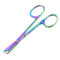 Premium High Polish Stitch Scissors 4.5" (11.43cm) Stainless Steel Rainbow Color...