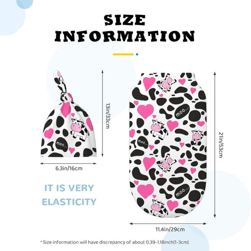 Cow Print Swaddle Blankets Newborn Receiving Blanket Baby Swaddle Wrap Soft Sleeping Sack for Baby Girls Boys...