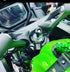 MotoMount Ninja- Kawasaki Ninja Motorcycle for 12mm Hexagon Hole Mount/Fork stem Base Mount with 1inch(25mm) Ball- Compatible with Phone/Camera/GP...