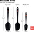 DI ORO Silicone Spatula Set - Rubber Kitchen Spatulas for Baking, Cooking, & Mixing - 600°F Heat-Resistant & BPA Free Silicone Scraper Spatulas fo...