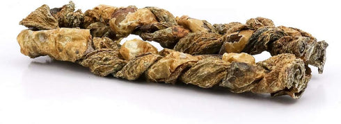 ROAM Pet Treats Ossy Hide – Ostrich Dog Chew Contains 2 Braided Hide Chews...