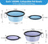 Kytely Collapsible Dog Bowls Large (1000ml), 2Pack Foldable Dog Travel Bowls, Portable Dog Water Food Bowl with Clasp (Lavender+Sky Blue)...