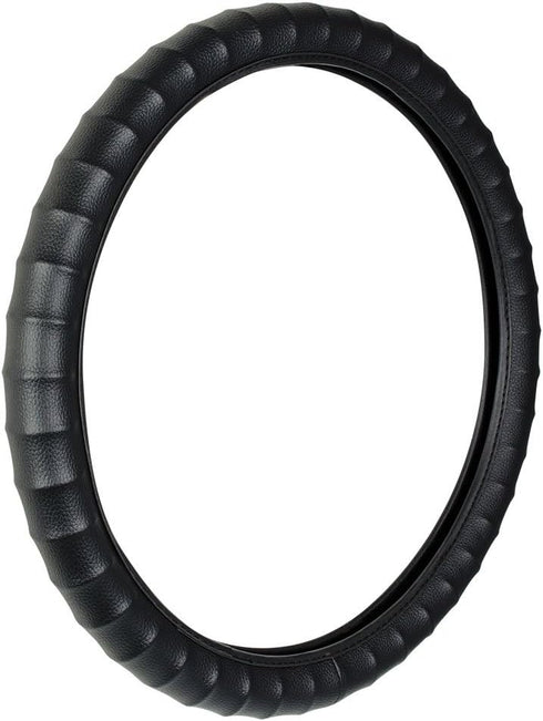 Custom Accessories 38011 Gripper Series Black Custom Grip Steering Wheel Cover...