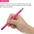 MECCANIXITY 5pcs Stylus Pens for Touch Screens Dual Rubber Tips Capacitive Stylus Universal Tablet Pen Sensitivity Precision, Rose Red...